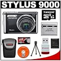 Olympus Stylus 9000 10x Zoom Digital Camera (Black) + 8GB microSD Memory Card + Li-50 Battery + Case + Cameta Bonus Accessory Kit