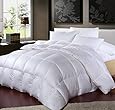 LUXURIOUS 1200 Thread Count GOOSE DOWN Comforter , Queen Size, 1200TC - 100% Egyptian Cotton Cover, 750 Fill Power, 50 Oz Fill Weight, White Color