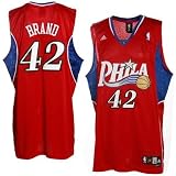 Elton Brand # 42 Philadelphia 76'ers Jersey Size 2xl (Red)