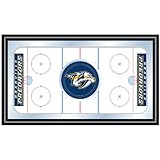 Trademark Poker NHL1500-NP NHL Nashville Predators Framed Hockey Rink Mirror