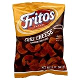 Fritos Corn Chips, Chili Cheese, 2-Ounce Large Single Serve Bags (Pack of 64)