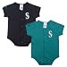 Seattle Mariners 2-pack Infant Creeper Set by Majestic Athletic