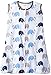 Bacati Elephants wearable blanket, Blue/Grey, Medium