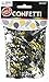 Amscan Confetti Party Balloons, Black, Silver, Gold