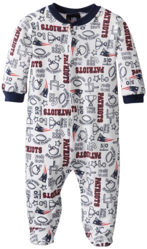 NFL Boston Patriots Boy's Sleep N Play Sleepers