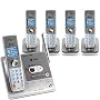 AT&T SL82558 DECT 6.0 Expandable Cordless Phone with Digital Answering System - 1 Base, 4 chargers, 5 Handsets