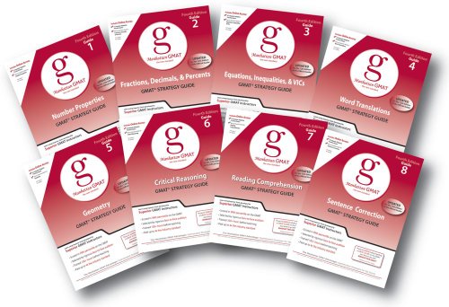 Manhattan GMAT Set of 8 Strategy Guides - Fourth Edition (Manhattan GMAT Strategy Guides)