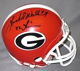 Herschel Walker Georgia Bulldogs NCAA Hand Signed Mini Football Helmet