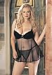 Plus Size Drop Diamond Lace And Net Babydoll