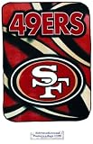 NFL Football San Francisco 49ers Blanket 45x60 90% Acrylic!!! Plush Mink Raschel Soft Blanket Almost 50x60 Infant Baby