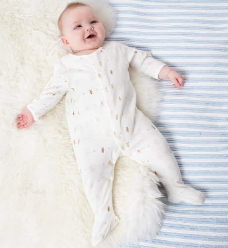 7 Piece Newborn Embroidered Bear Starter Set