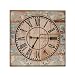 Wilco Imports Blue Shabby Chic Distressed Wall Clock 27.5-inch x 2-inch x 27.5-inch