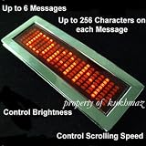 Hip Hop Wholesale - LED Light Up Electronic Scrolling Red Light Up Buckle