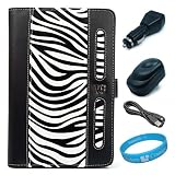 Black / White Zebra Print Executive Leather Portfolio Case Cover with Elastic Zebra Print Hand Strap for Blackberry Playbook 7-inch Tablet Wifi (16GB, 32GB, 64GB) + Black USB Travel/Home Charger + Black USB Car Charger + Black USB Data Cable + SumacLife T Black / White Zebra Print Executive Leather Portfolio Case Cover with Elastic Zebra Print Hand Strap for Blackberry Playbook 7-inch Tablet Wifi (16GB, 32GB, 64GB) + Black USB Travel/Home Charger + Black USB Car Charger + Black USB Data Cable + SumacLife T