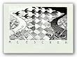 Day and Night by M.C. Escher 22.5"x12.75" Art Print Poster