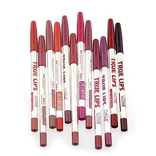 Perfect shopping 12Pcs/set Waterproof Lip Liner Pencil Women Professional Long Lasting Lipliner Lips Makeup Tools