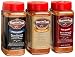 J&D`s Bacon Salt, Big Pig Sampler, 16-Ounce Original, 18-Ounce Hickory, 15-Ounce Peppered, Bottles