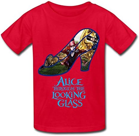 KTIY 6-16 Years Old Boys Alice Through The Looking Glass T Shirt Red Size XS