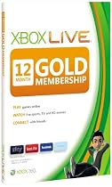 Xbox LIVE Gold 12-Month Membership Card (Xbox 360)