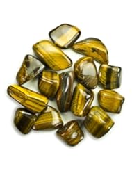 Home: Hypnotic Gems Materials: 1/2 lb Bulk Tumbled Gold Tiger Eye Stones from Africa - Natural Polished Gemstone Supplies for Wicca, Reiki, and Energy Crystal Healing *Wholesale Lot* - Hypnotic Gems