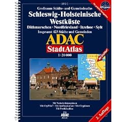 ADAC StadtAtlas Gro�raum Schleswig - Holsteinische Westk�ste 1 : 20 000: Dithmarschen, Nordfriesland, Itzehoe, Sylt. Grossraum St�dte- und ... Ausflugskarten / Citypl�nen / Postleitzahlen