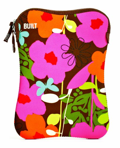 Built Netbook Laptop Sleeve 7-10-Inch, French Bull Shadow Flower
