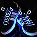 Flammi 1 Pair of LED Shoelaces Light Up Shoe Laces with 3 Light Modes Flash Lighting the Night for Party Hip-hop Dancing (Blue Light)