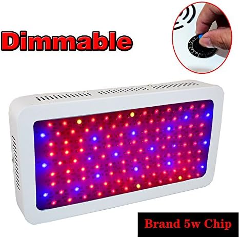 Dimmable LED Grow Light Full Spectrum 600Watt for Indoor Greenhouse Plants Veg and Flower with UV IR Red Blue LED Hanging Light
