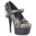 Penthouse Shoes Women's PH609-BRIDGET 6" Stiletto Unit W/ 2" Platform. Multi Strap Mary Jane Pump