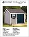 8' x 10' Gable Storage Shed Project Plans -Design #10810