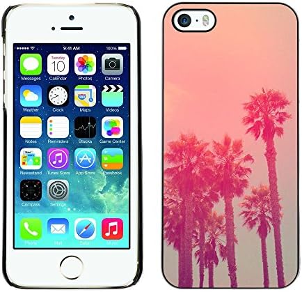 Paccase / Hard Protective Case Cover for - California Vignette La State Sea - Apple Iphone 5 / 5S