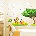 Gadfly- Peel & Stick Nursery/Baby Wall Sticker Decal (Tree Clouds and Winnie)