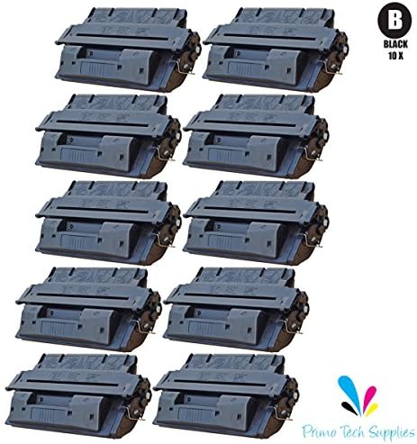 PrimoTech Supplies © Remanufactured Replacement for HP C4127X Black Toner Cartridge - High Yield (10 Pack)- Compatible Replacement for HP Color LaserJet 4000, 4000N, 4000SE, 4000T, 4000TN, 4050, 4050N Series Printers - (Black:10,000/Each Yield)