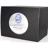 100% Pure Kona Organic Coffee Pods, Medium Roast, 18 Pods, From Aloha Island Coffee