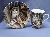 Sammelgedeck Sammeltasse & Sammelteller Katze 3