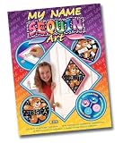 Ksg Arts and Crafts Sequin Art Teddy Bear Name Plaque Picture Kit