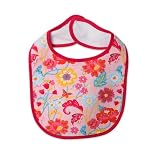 Zutano Baby-Girls Newborn Secret Garden Bib, Pink, One Size