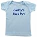 Baby : Luvable Friends Tee Top Daddy's Little Boy, Blue 0-3 Months