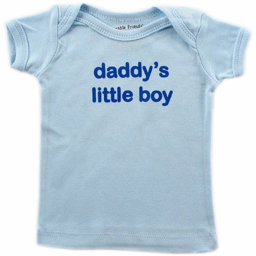 Luvable Friends Tee Top Daddy's Little Boy - Blue 3-6 Months Image Luvable Friends Tee Top Daddy's Little Boy - Blue 3-6 Months
