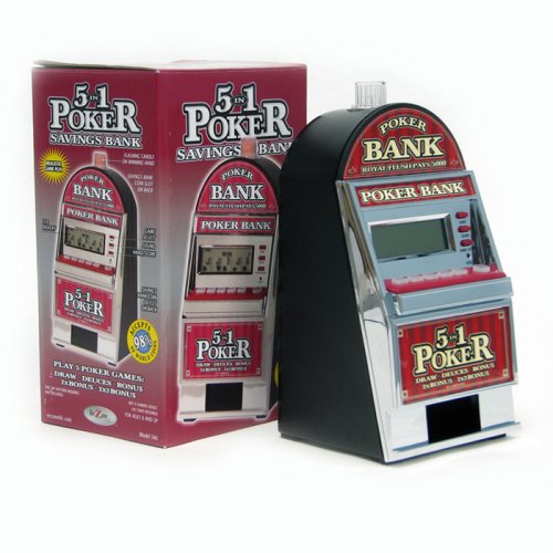 51GcJhRfHCL 5 in 1 Video Poker Electronic Slot Machine Bank