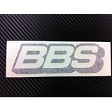1 X BBS Racing Decal Sticker (New) Black Size 6''x 2'' 