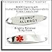 Pre Engraved - Penicillin Allergy Alert, Mens Medical Bracelet, Thick Curb Chain image 5