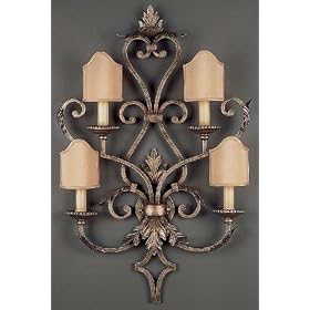Fine Art Lamps 835950 Large 4LT Wall Sconce Stile Bellagio Traditional Indoor Lighting by Fine Art Lamps