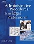 Administrative Procedures for the Legal Professional (West Legal Studies)