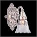 Crystorama 421-PW-L Colonial 1 Light Wall Sconce in Pewter Glass Type: Lalique Image