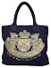 Juicy Couture Large Denim Canvas Crest Tote