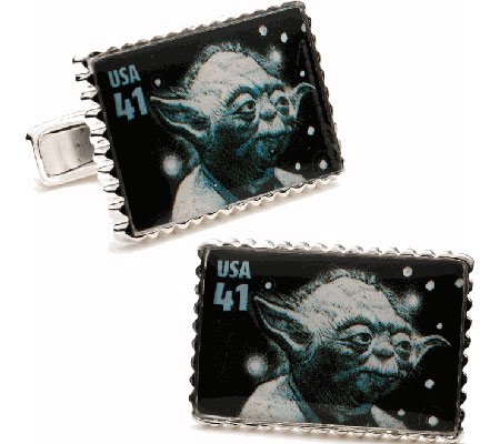 Ravi Ratan Men’s Yoda Star Wars Cufflinks Black