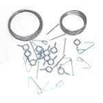 20 Piece Picture Hanging Kit with Wires, Hooks, Eyelets