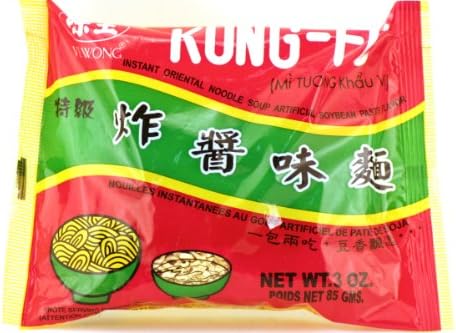 Ve Wong Kung-fu Instant Oriental Noodle Soup (Soybean Flavor) - 3oz (Pack of 1)