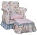 Angel Song Blossoms & Bows Empire Girl's Toy Box Ottoman